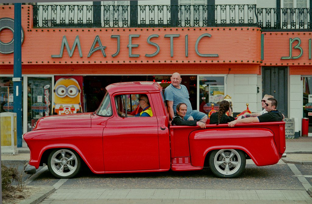 Visitors to Marine Parade.